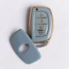 TPU Car Key Cover Fit for Hyundai New i20 | New Creta SX | New Venue SX | Elantra 4 Button Smart Key - Image 3