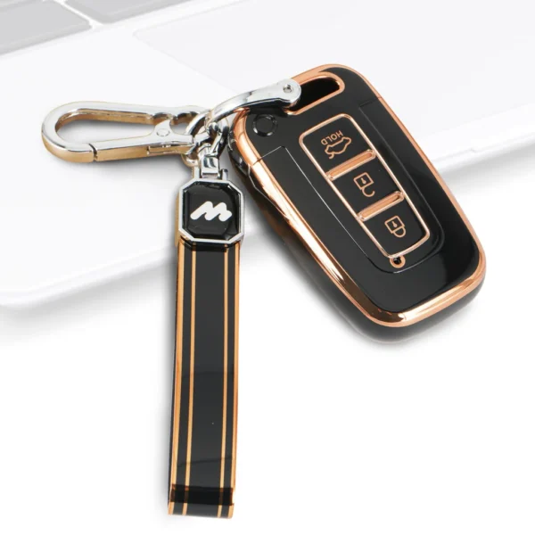 TPU Car Key Cover Fit for Hyundai Elentra | Old Verna | Old i20 Push Button Smart Key