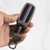 Metal Silicon Car Key Case Fit for KIA Seltos | KIA Sonet | Kia Carens (3 Button Flip Key) - Image 4