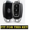 Metal Silicon Alloy Key Case for Hyundai 3 Button Smart Key - Image 6